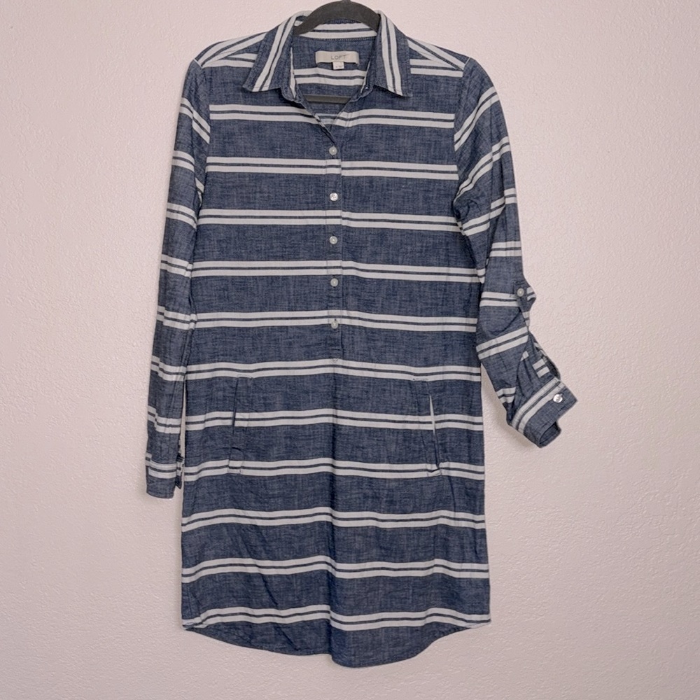 LOFT cotton tunic dress size 6